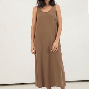 Sold.Elizabeth Suzann Ella Slip Dress in Silk Moss